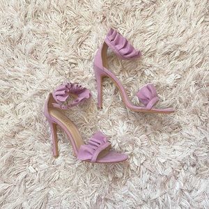 Lilac ruffle/frill heels